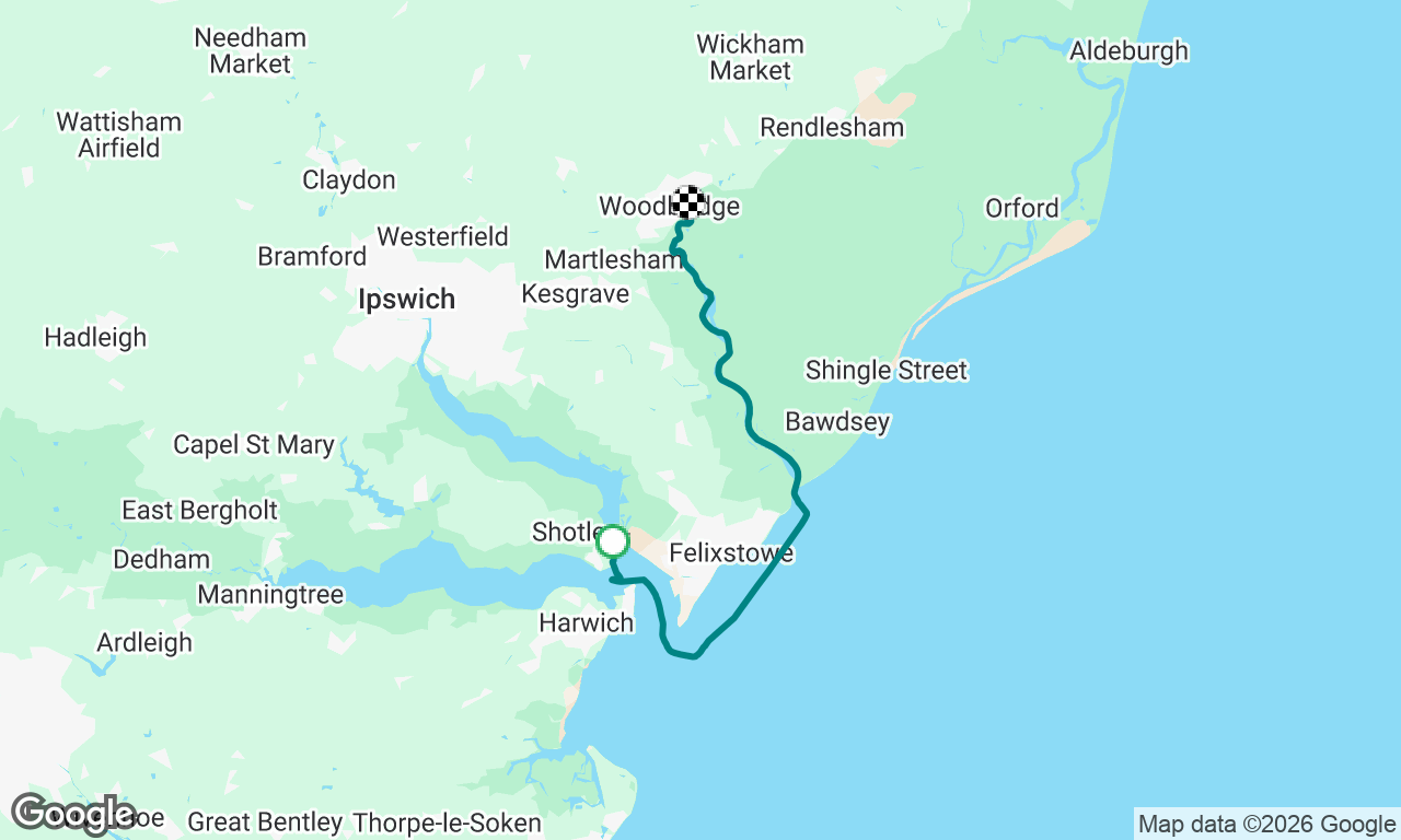 Shotley to Woodbridge 