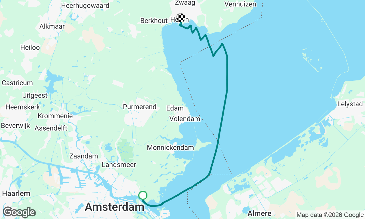 Amsterdam wallen naar Hoorn 