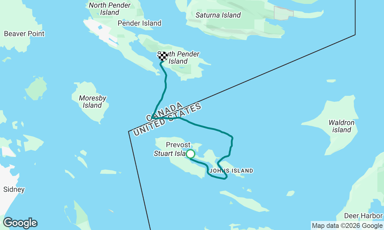 Stuart Island to Bedwell Harbour.