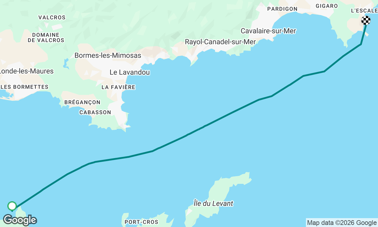 porquerolles to cap taillat