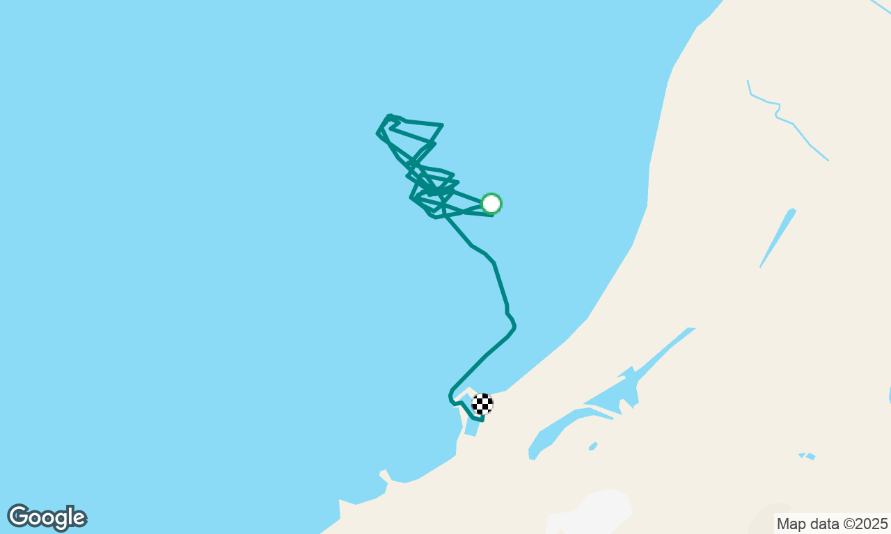 First sail on Am De Ar 
