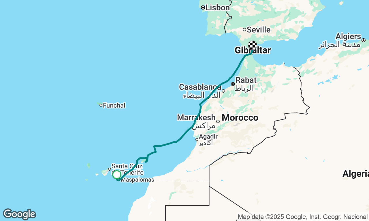 Grand Canaria to Croatia leg 1