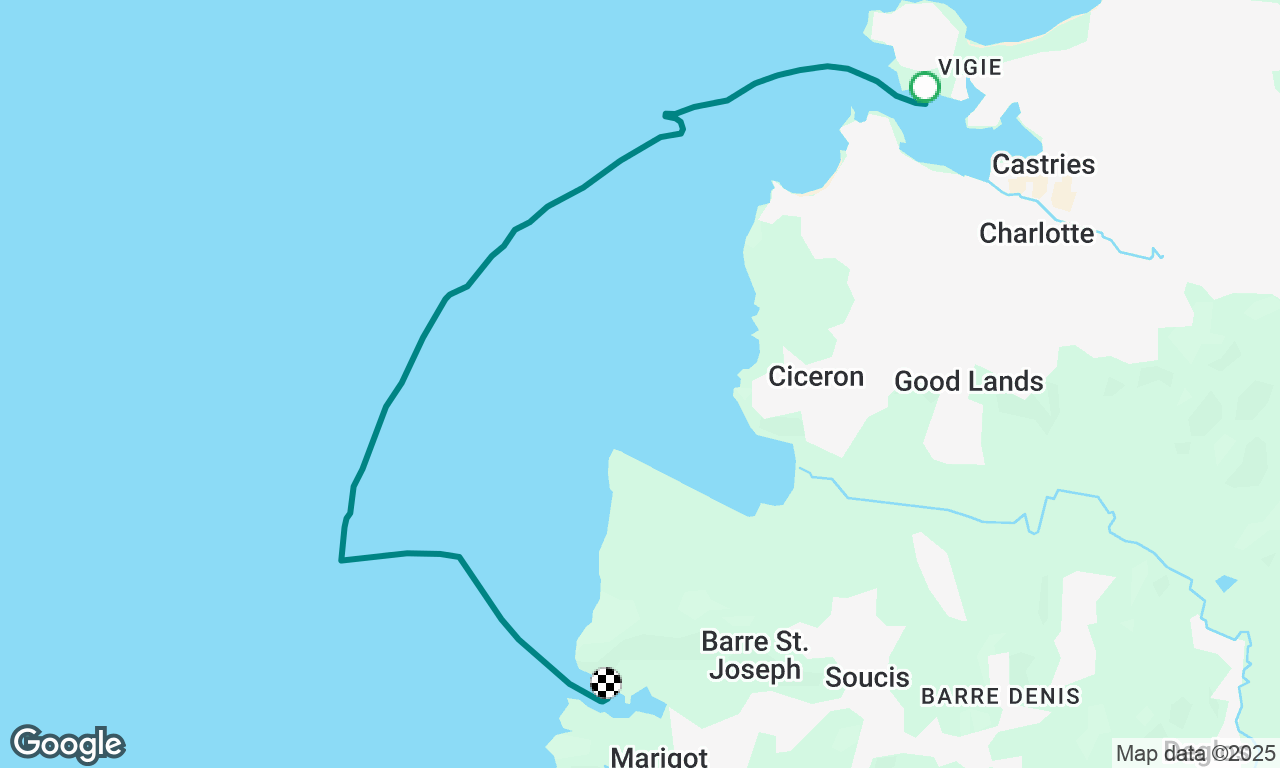 Petit arrêt pour les douanes de Sainte-Lucie