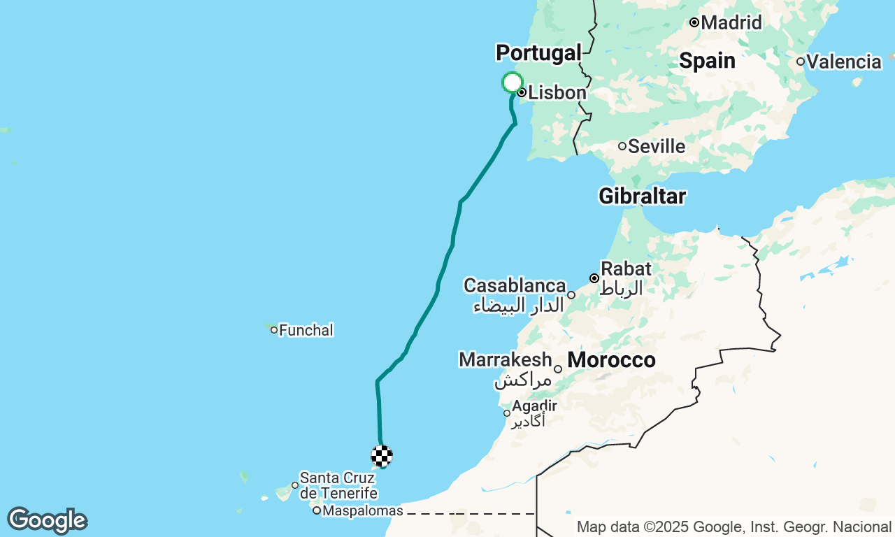 Cascais to Lanzarote 