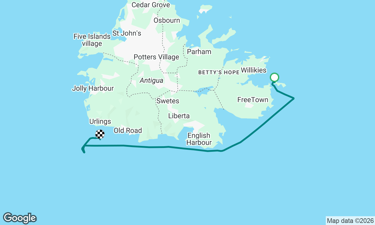 Green Island to Cades Reef (Antigua)