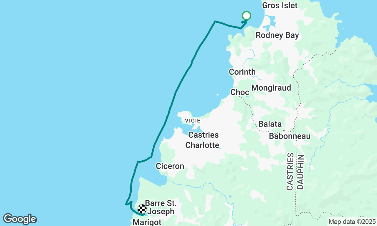 Rodney Bay to Marigot Bay