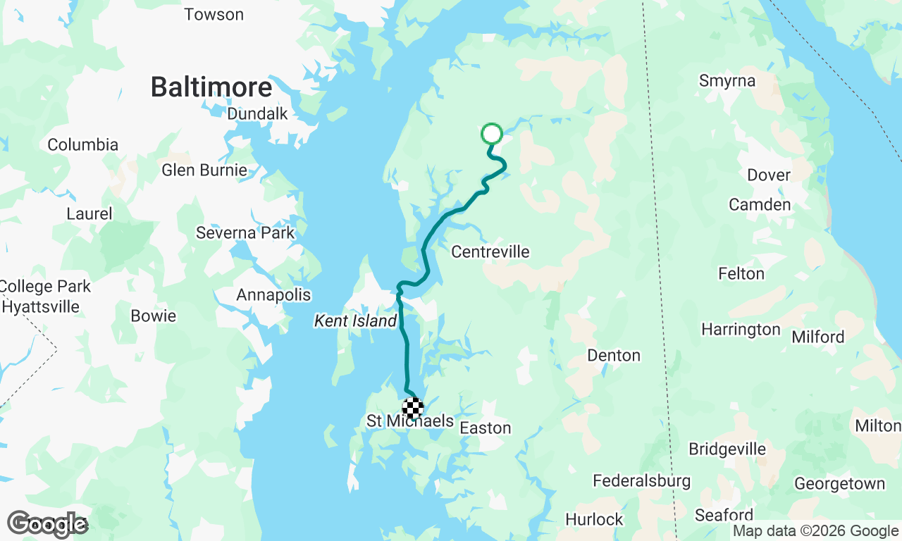 Chestertown to St Michael’s 