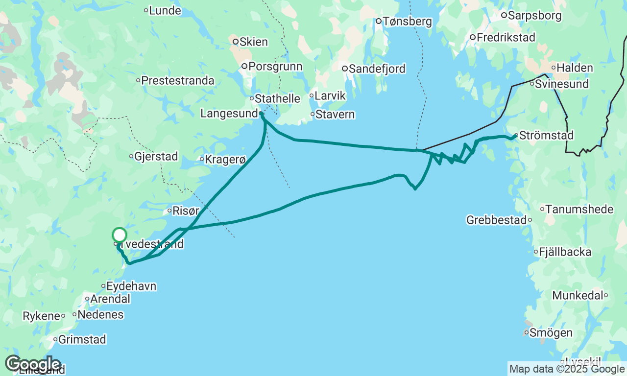 Tvedestrand-Langesund-Strømstad 2025
