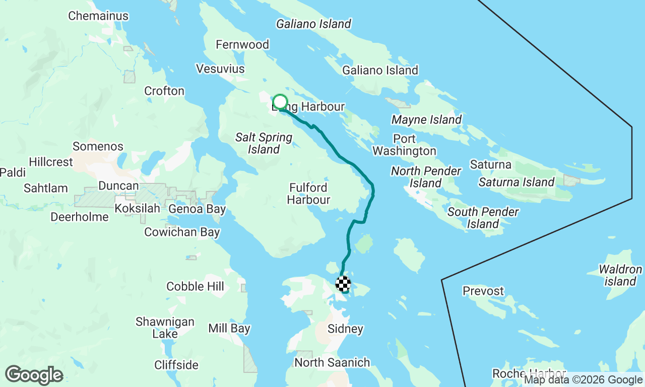 Boat Transit Ganges to Canoe Cove