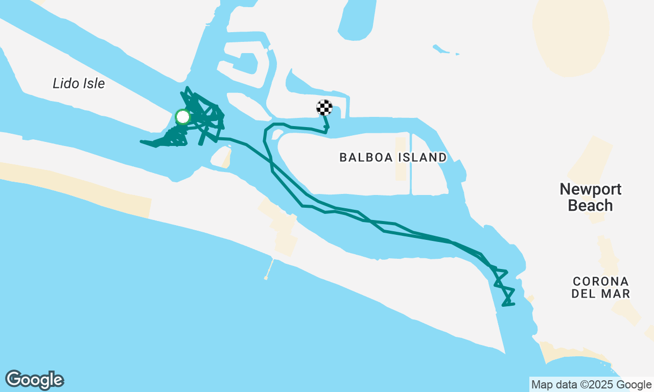 Race practice in the harbor