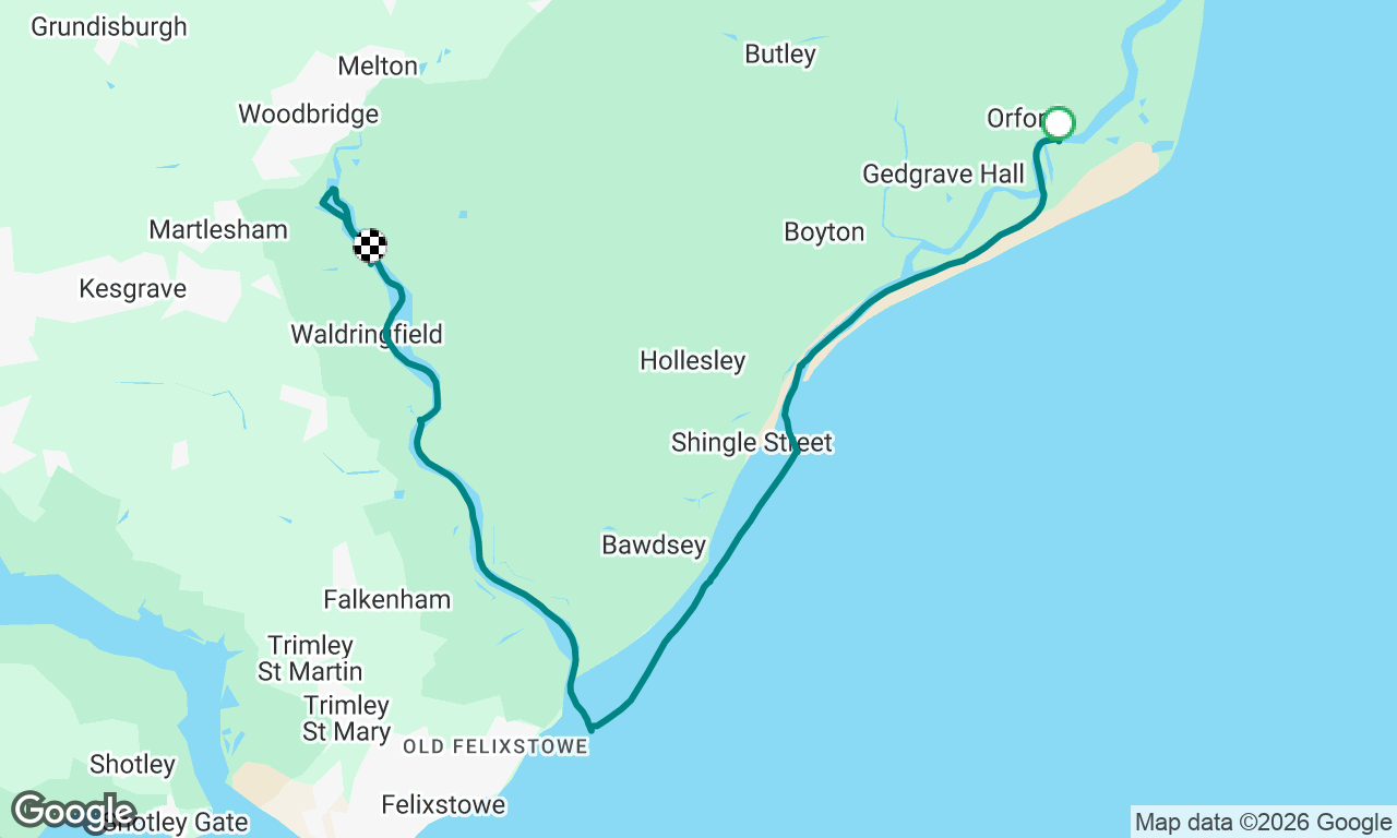 Orford to Woodbridge