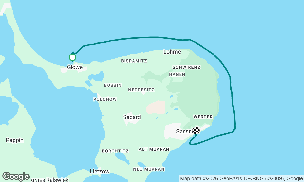from Glowe to Sassnitz 
