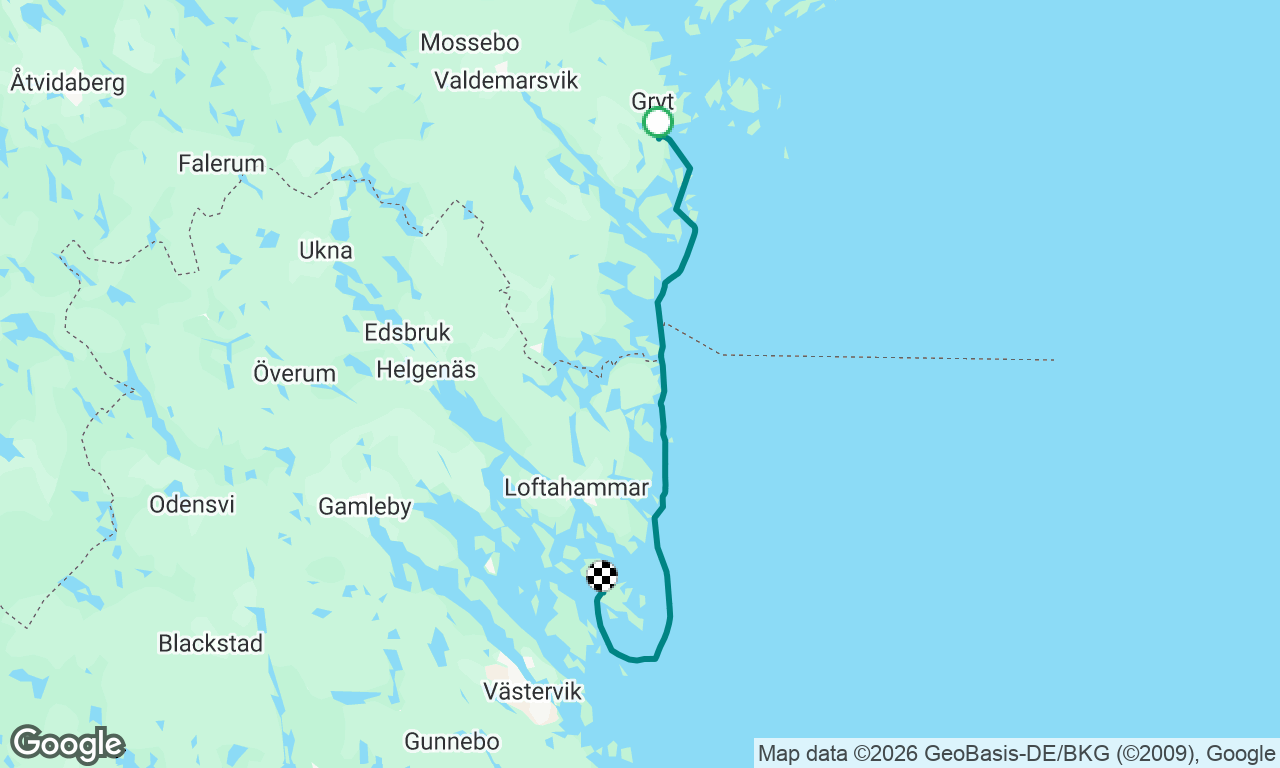 To Hasselö from Gryts Varv