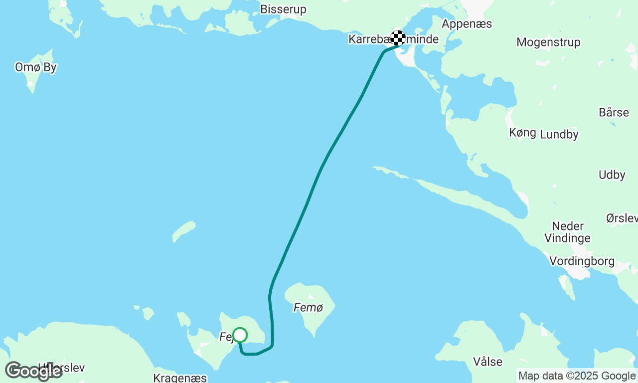 Fejø til Karrebæksminde 