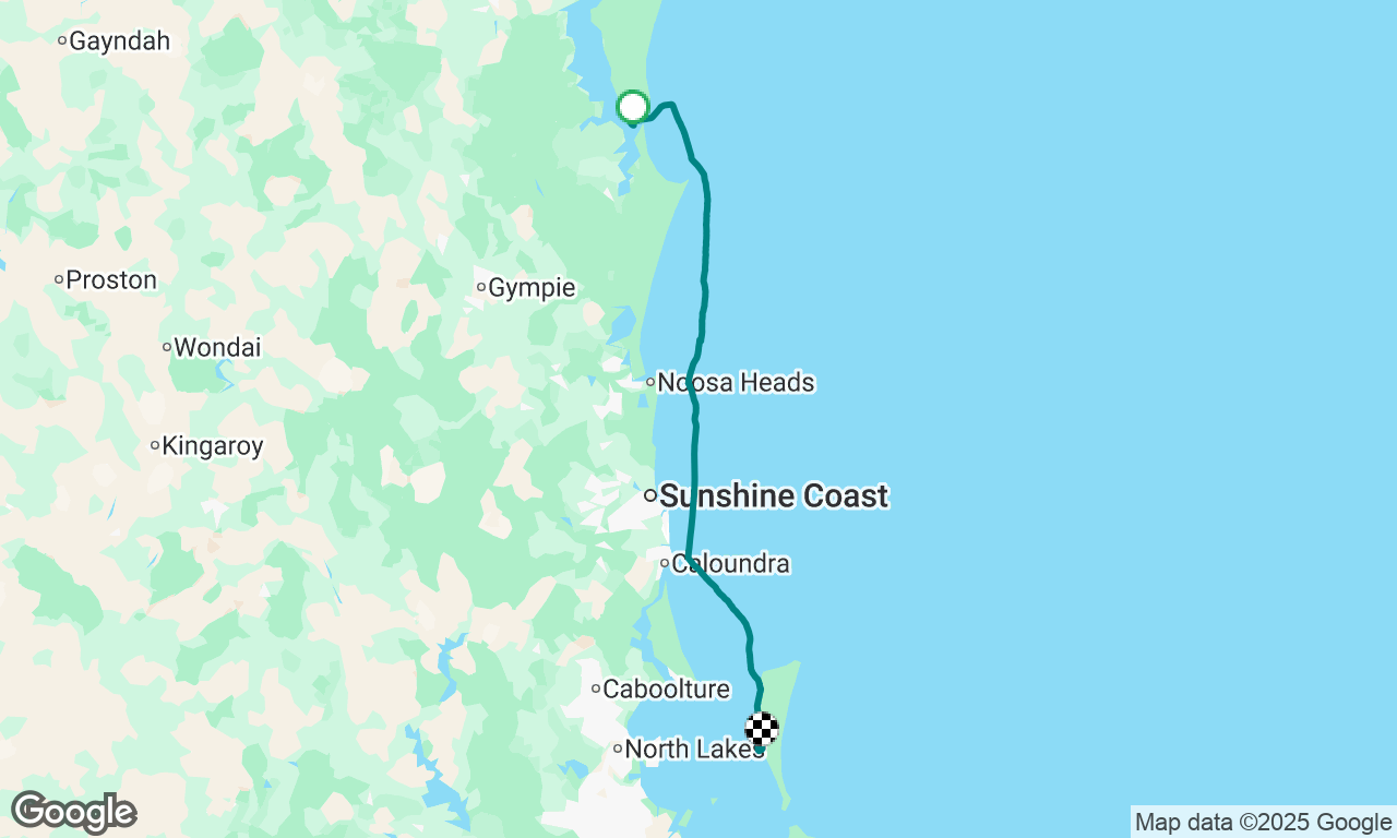 Inskip point to Tangalooma wrecks
