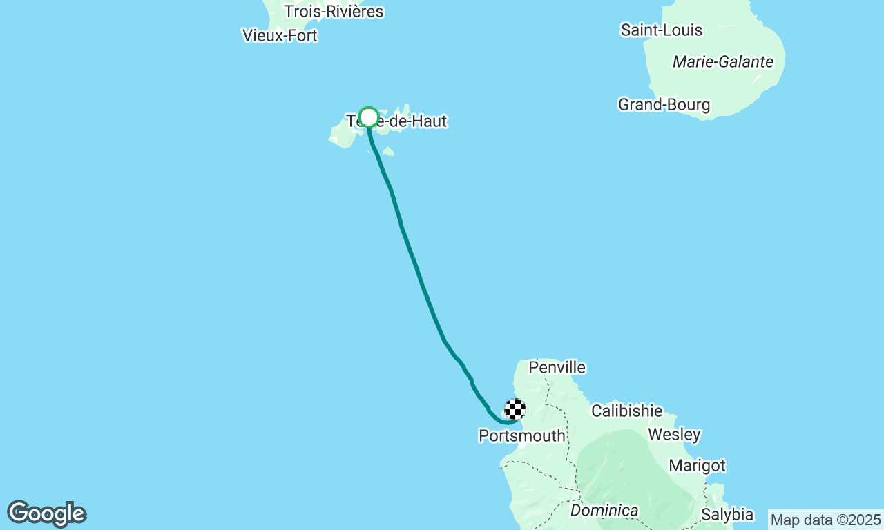 Guadalupe to Dominica