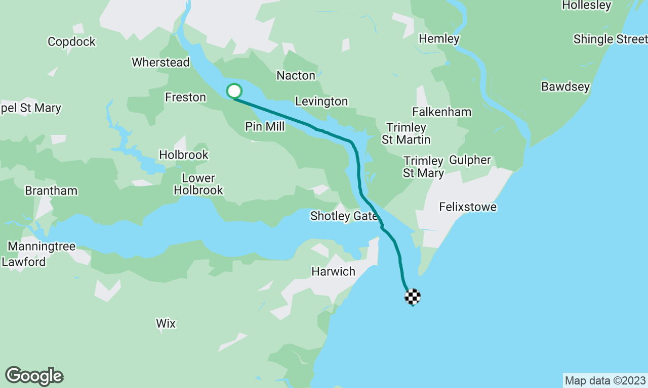 woolverstone to Burnham on crouch 