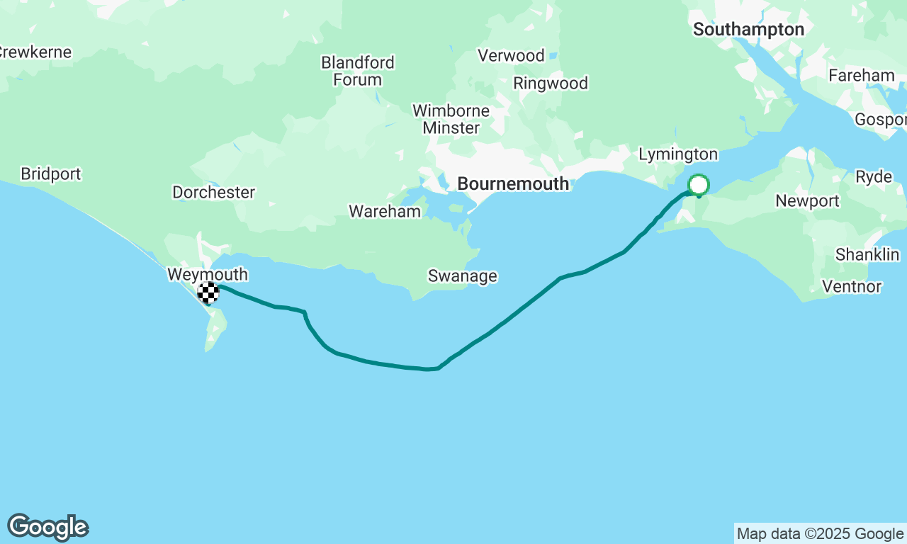 Coastal Skipper Day 2 - Yarmouth to Portland Harbour 