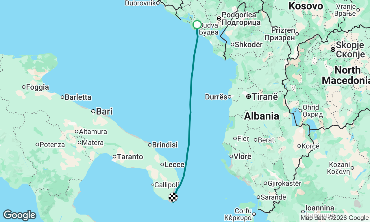 Voyage map