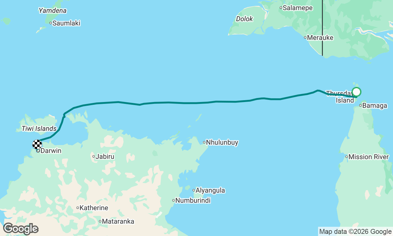 Horn Island (Torres Strait) to Darwin