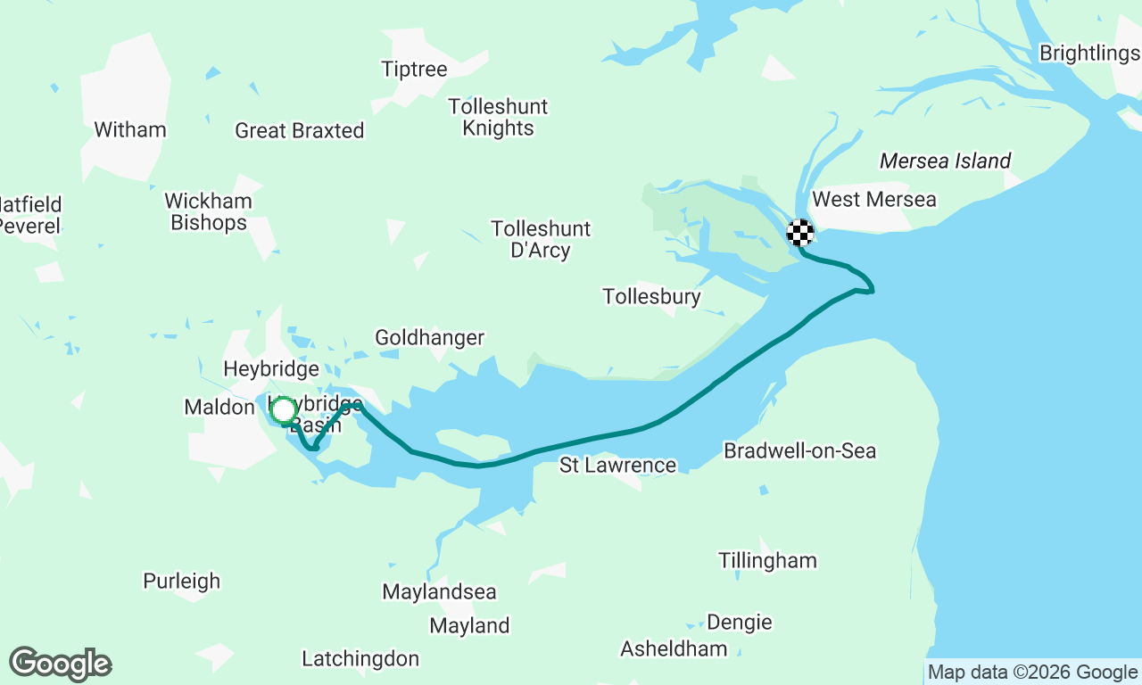 Passage to Mersea for town regatta 