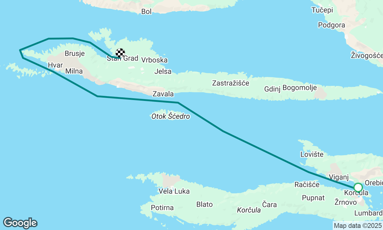 Korcula to Stari Grad