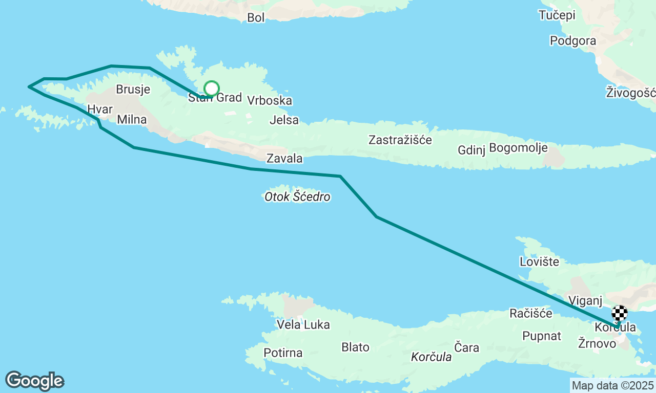 Korcula to Stari Grad