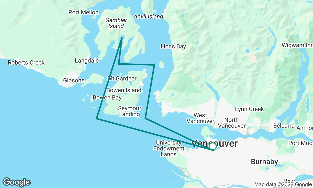 Burrard Civic Marina to Gambier Island