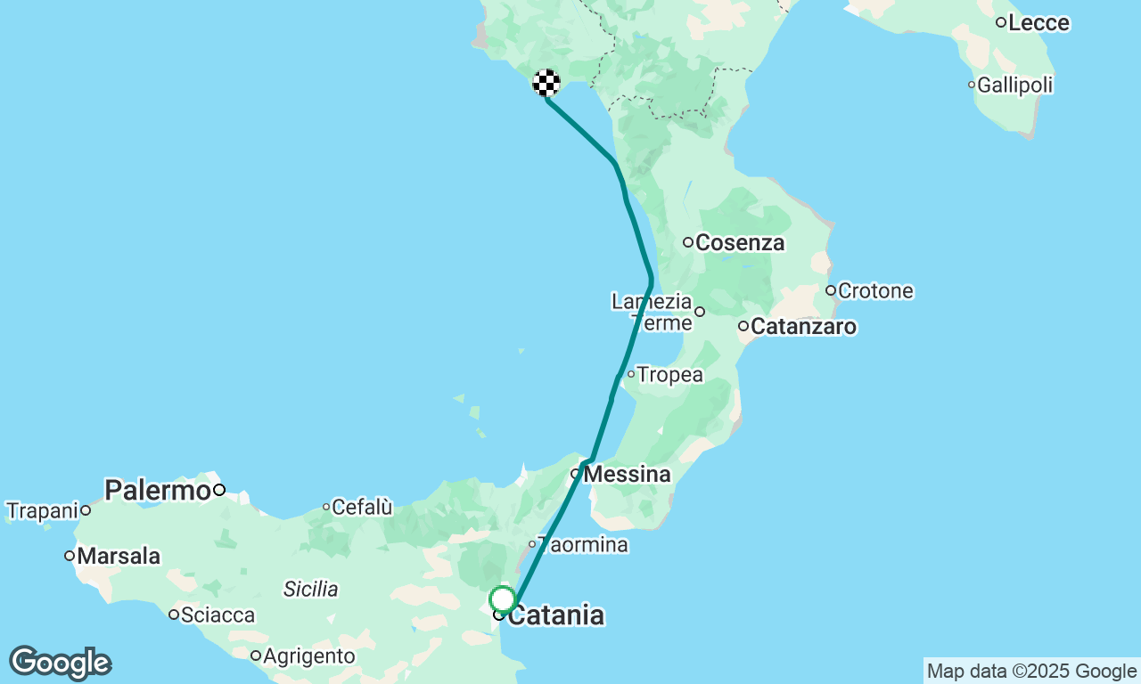 Catania to Camerota