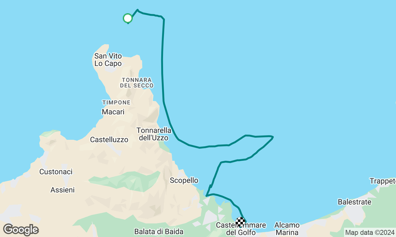 San Vito lo Capo to Castellammare 