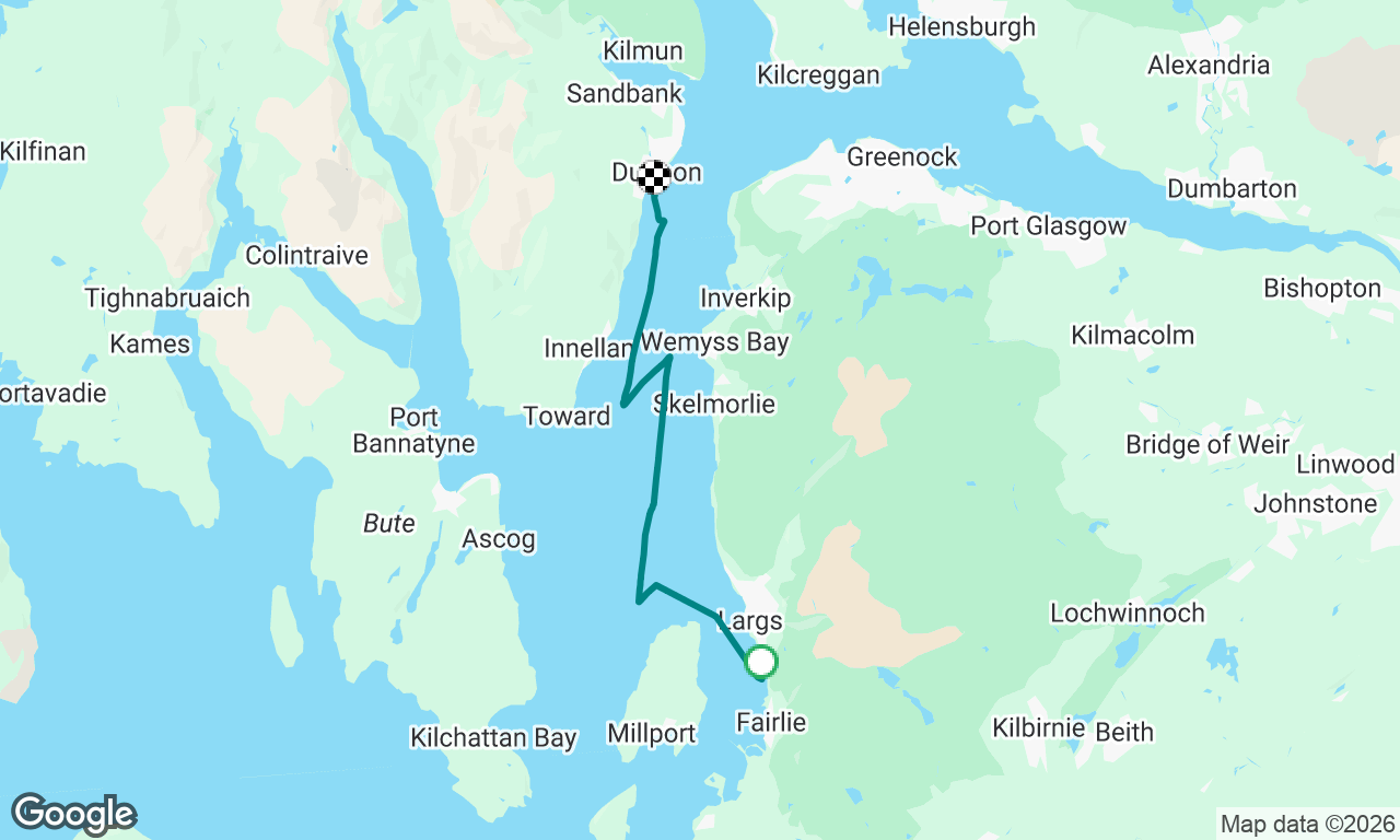 Largs to Dunoon night sail