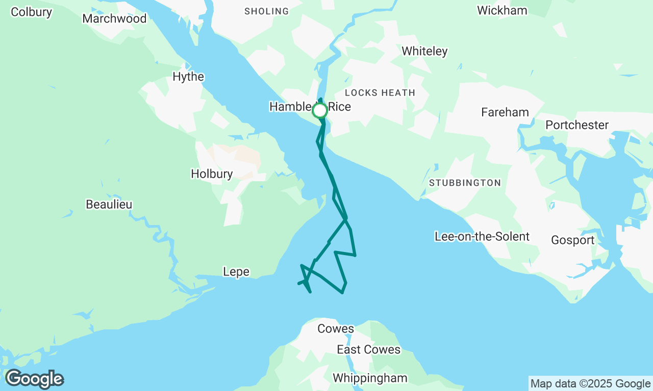 Hamble to Solent and back