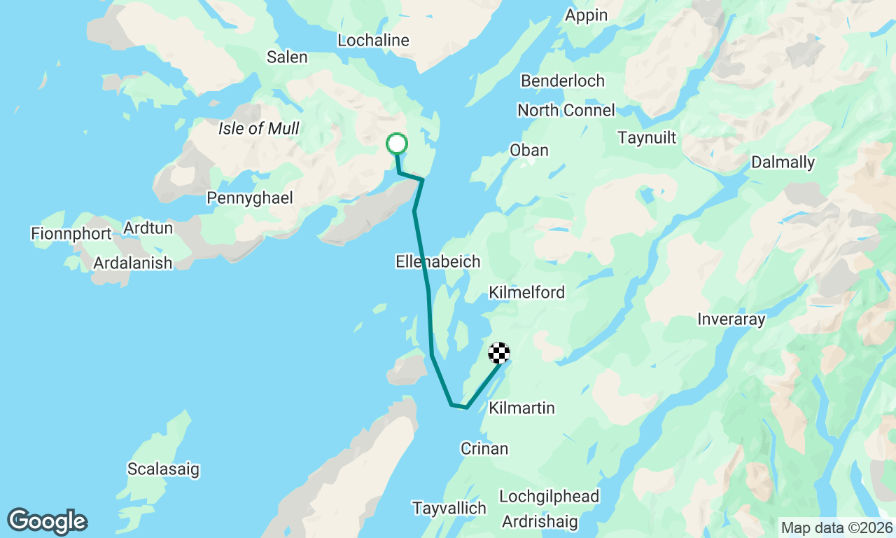Ardfern to Loch Spelvie.