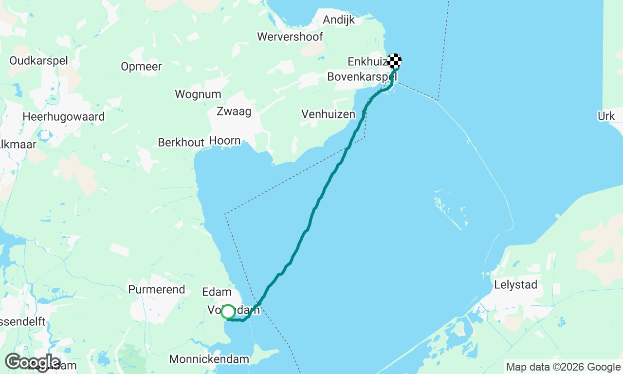 Volendam to Enkhuizen