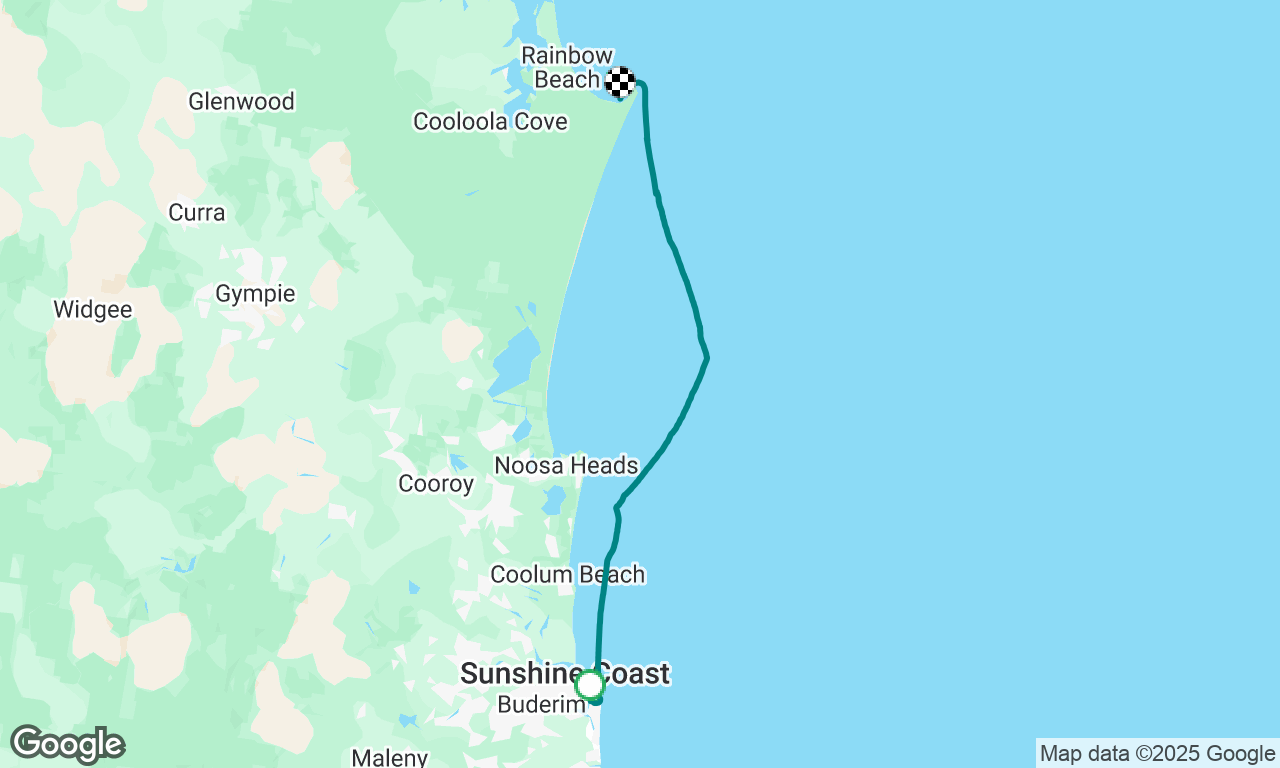 Mooloolaba to Rainbow Beach 