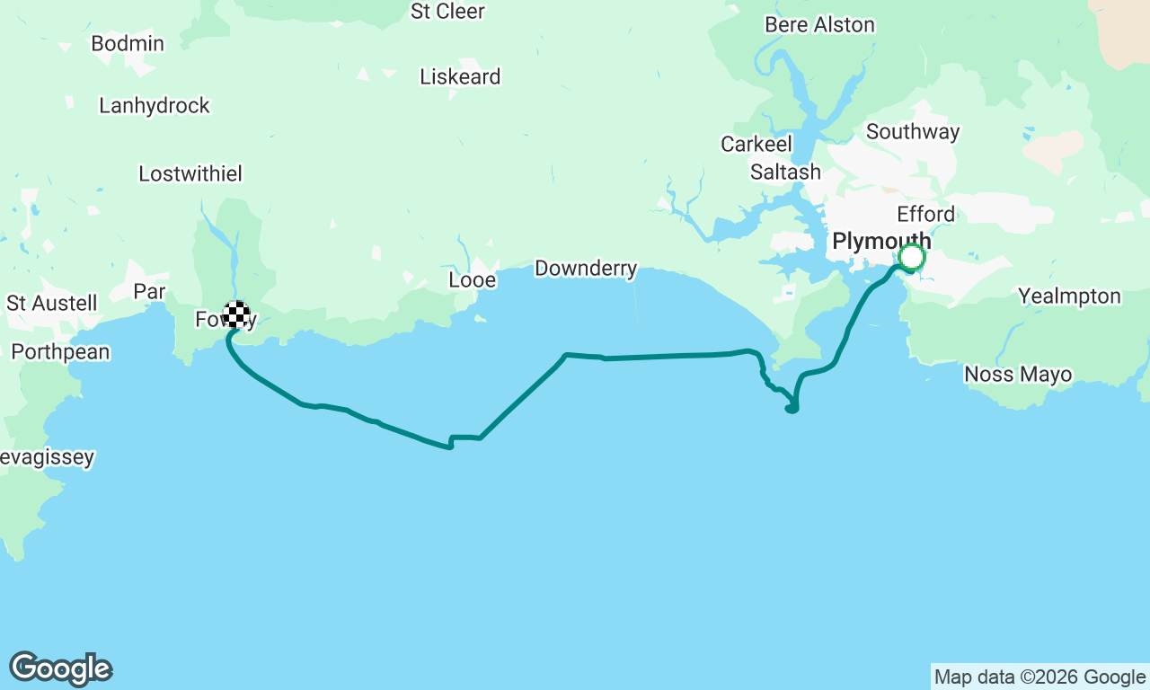 Motor sail to Fowey