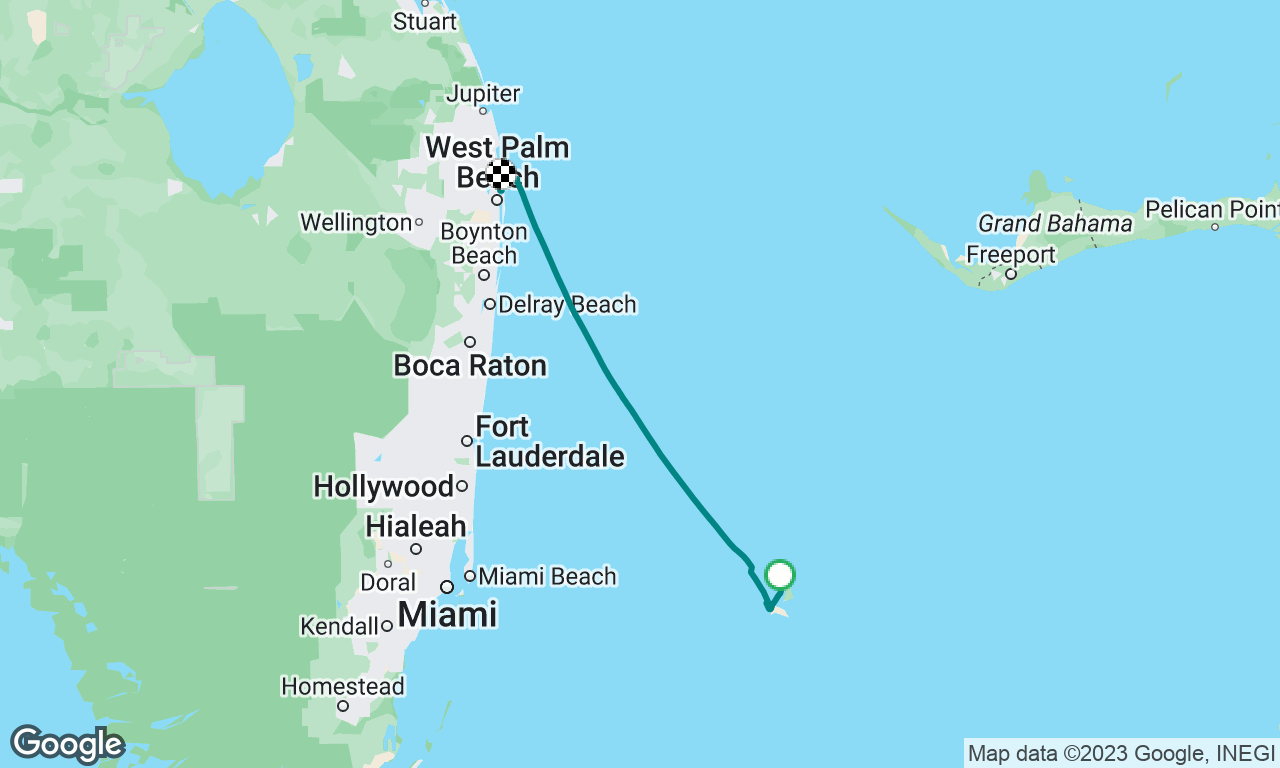 Bimini to west palm beach