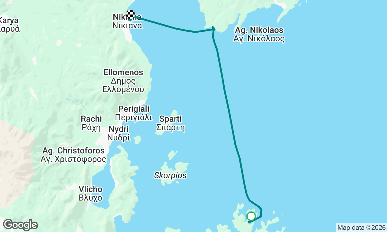 Meganisi back to Nikiana