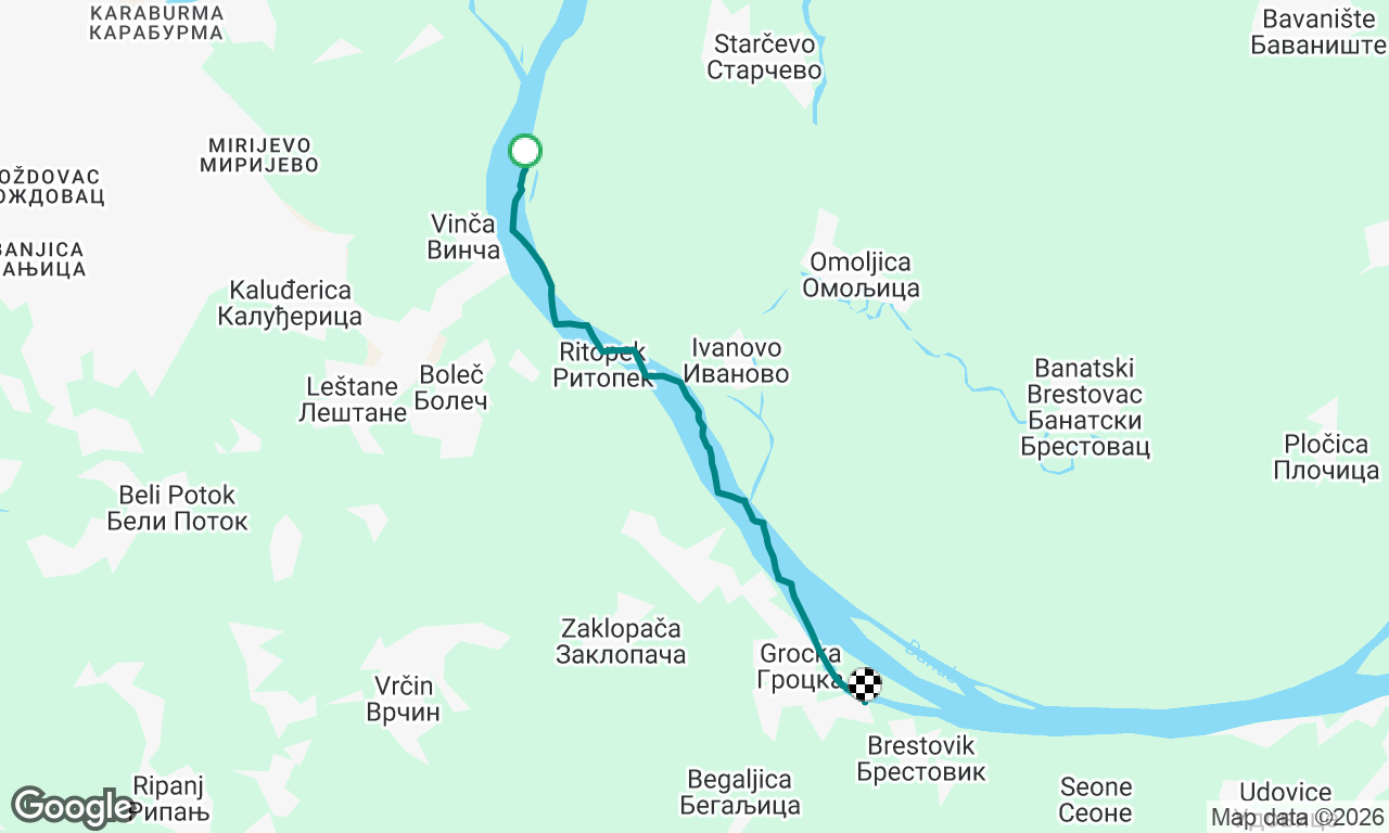 Vinča to Grocka