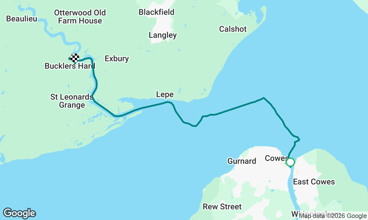 Cowes to Beaulieu