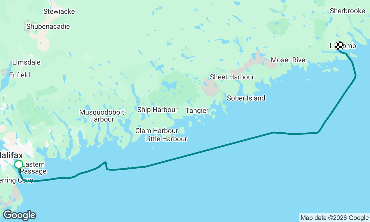 Halifax to Liscomb