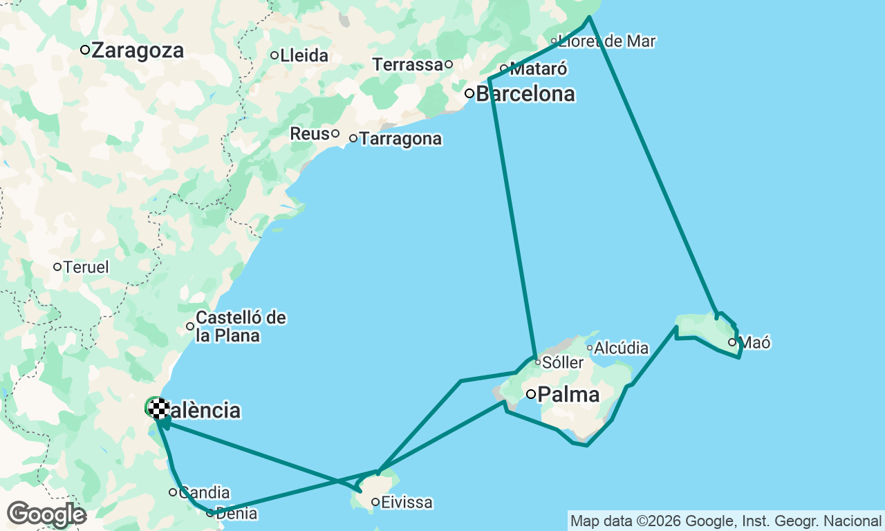 One Month Cruise of NW Med