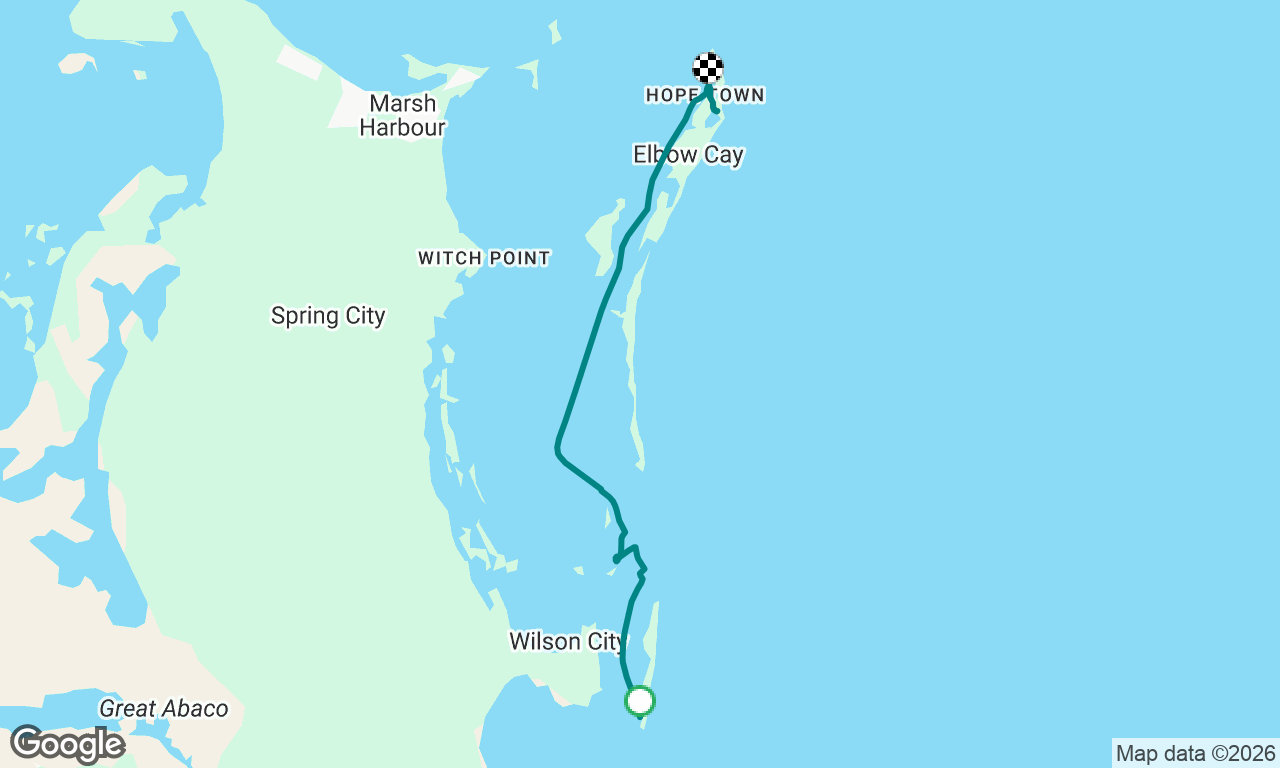 Lynard Cay to Hopetown