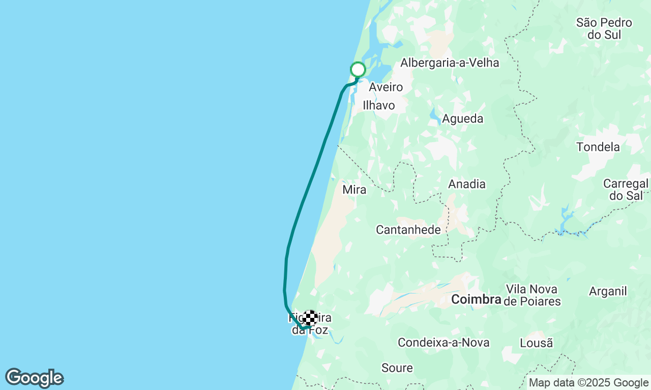 São Jacinto to Figuera da Foz