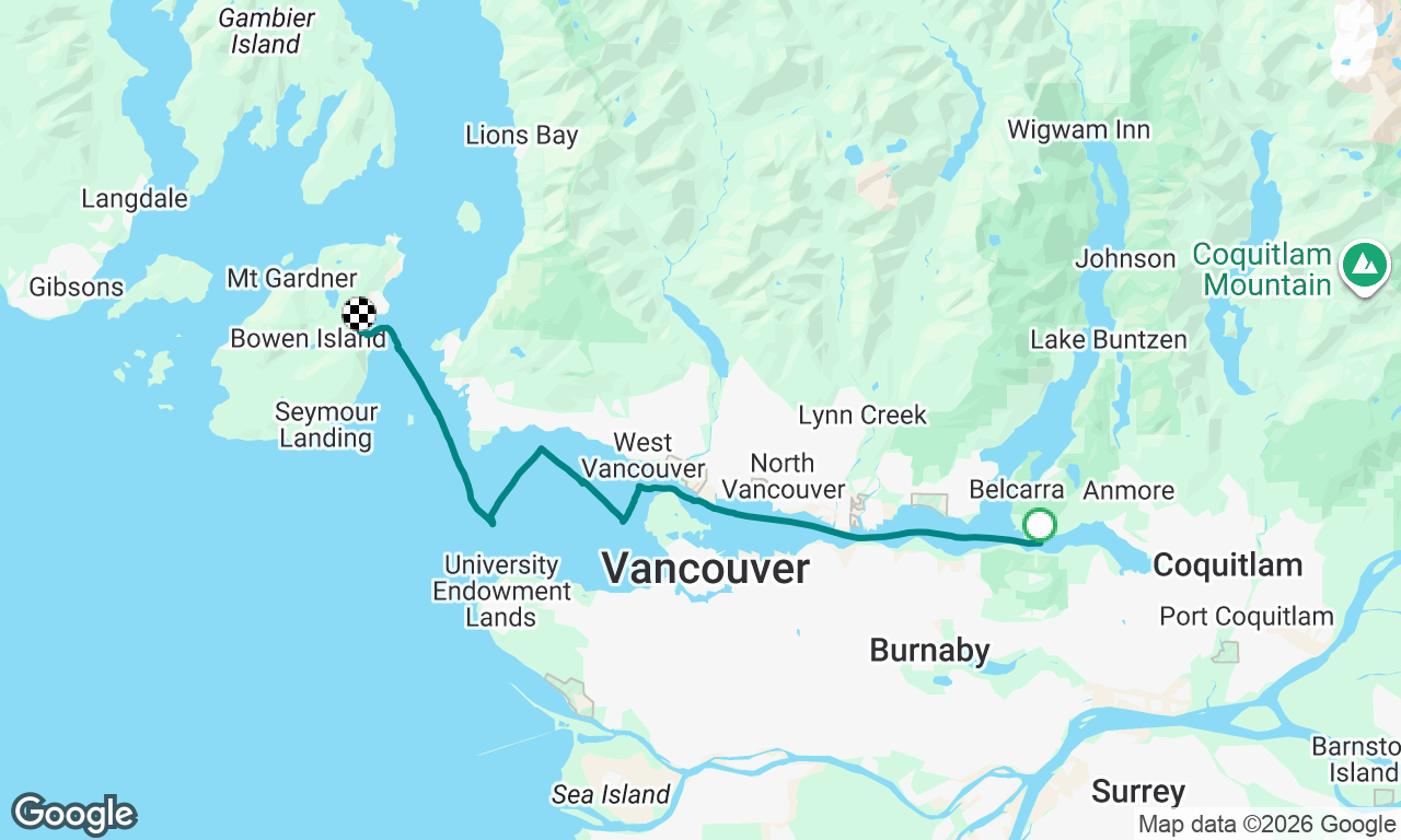 Reed Point to Bowen Island 