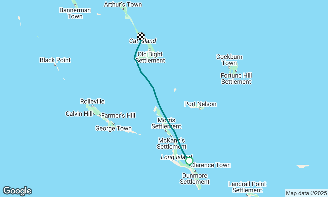 Long Island to Cat Island