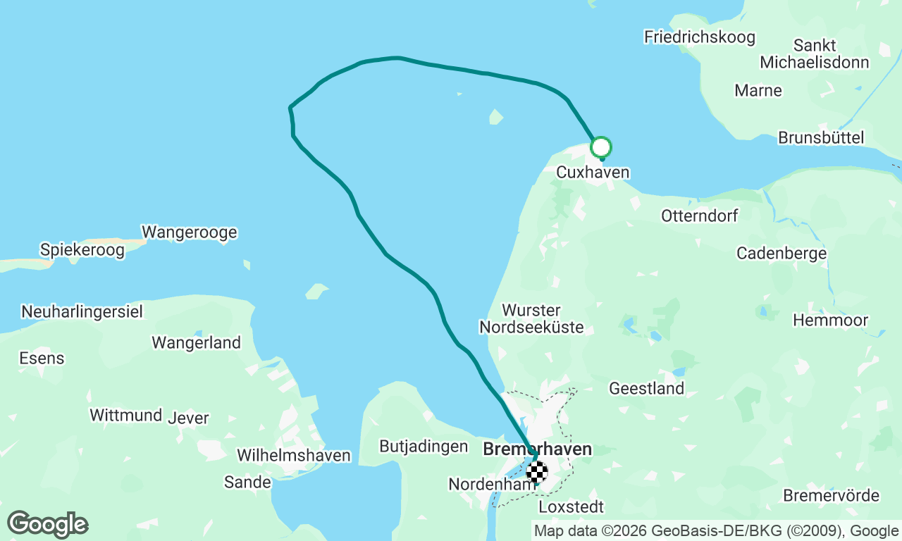 Cuxhaven nach Bremerhaven