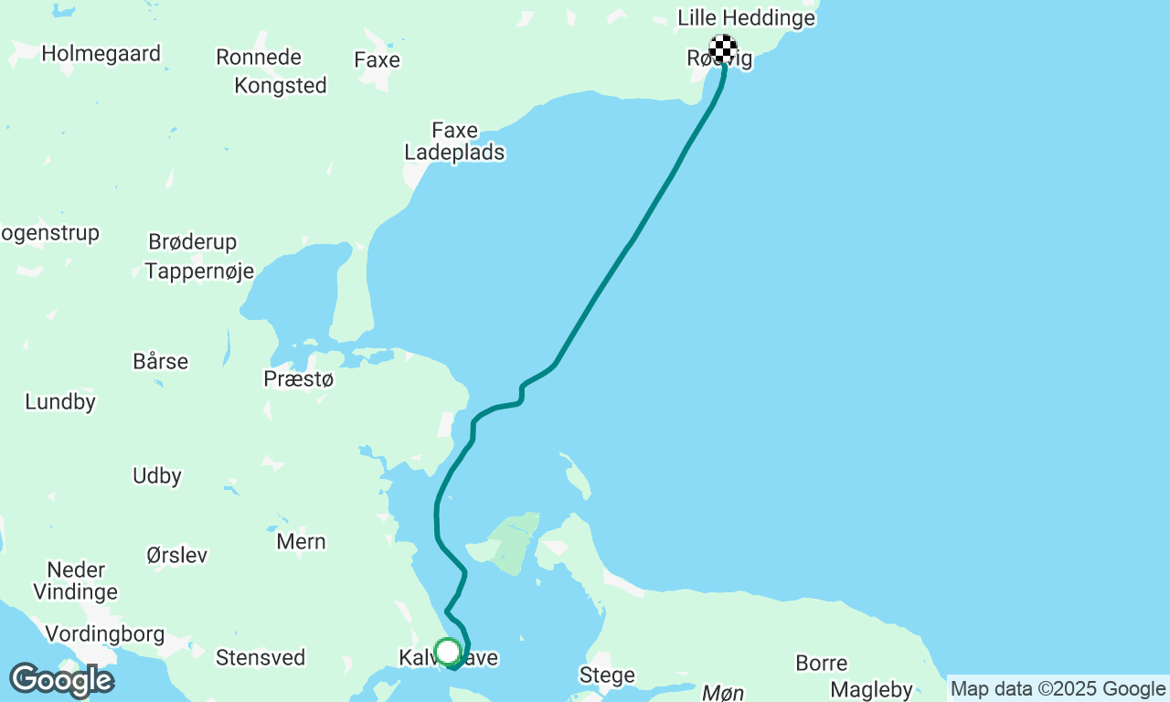 Kalvehave til Rødvig