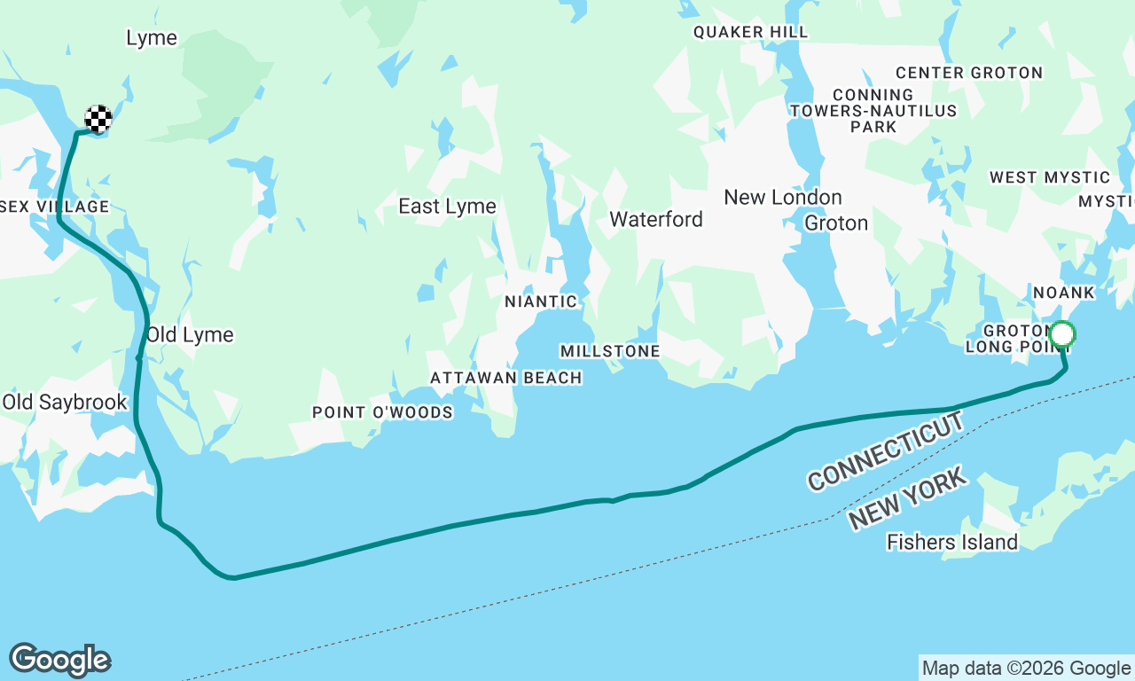Noank to Hamburg Cove