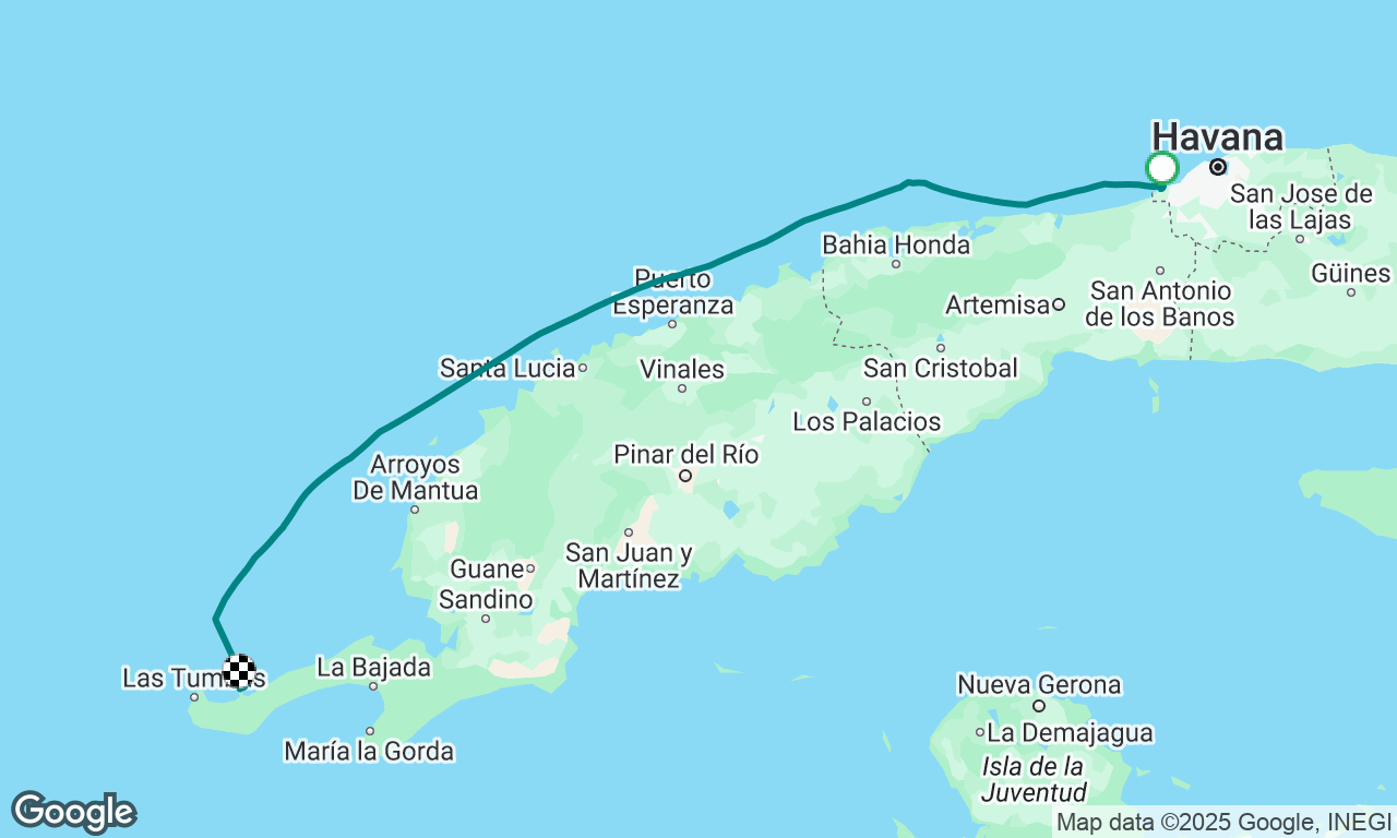 Ernest Hemingway Marina (Havana) to Canal de Los Barcos, Cuba